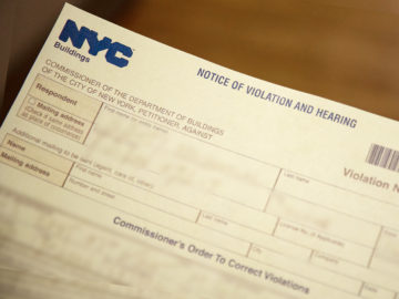 DOB Notice of Violation