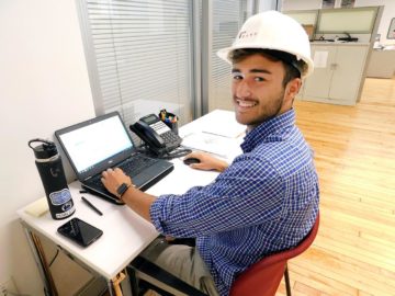 Feature image RAND Summer Intern Alex Saglamer at work.