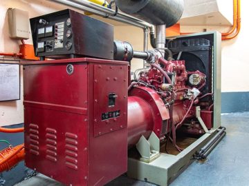 Liberty House Condominium's newly upgraded emergency generator.