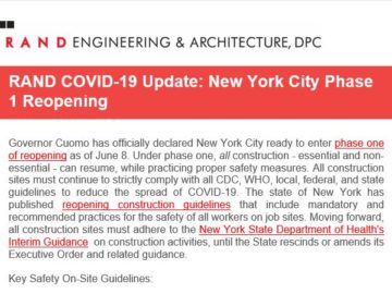 RAND COVID-19 Update: New York City Phase 1 Reopening