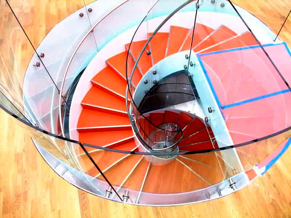 Staircase, top view.